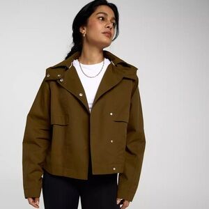 CALIA by Carrie Underwood Women's Crop Trench Jacket